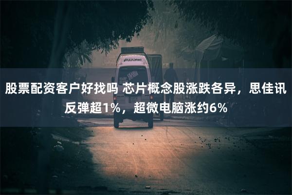 股票配资客户好找吗 芯片概念股涨跌各异，思佳讯反弹超1%，超微电脑涨约6%