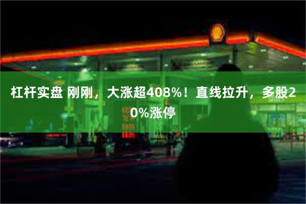 杠杆实盘 刚刚，大涨超408%！直线拉升，多股20%涨停