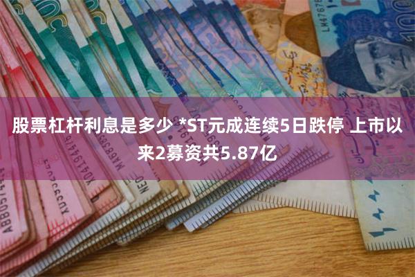股票杠杆利息是多少 *ST元成连续5日跌停 上市以来2募资共5.87亿